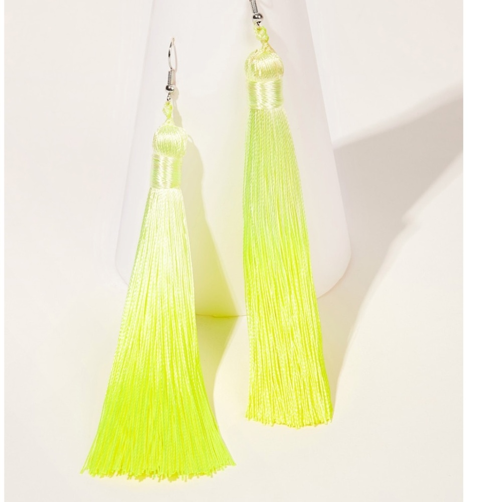 MOLLY Yellow Ombre Tassel Earring